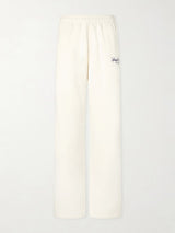 Vendome LA Embroidered Cotton-Fleece Track Pants