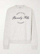 Beverly Script Printed Cotton Sweatshirt