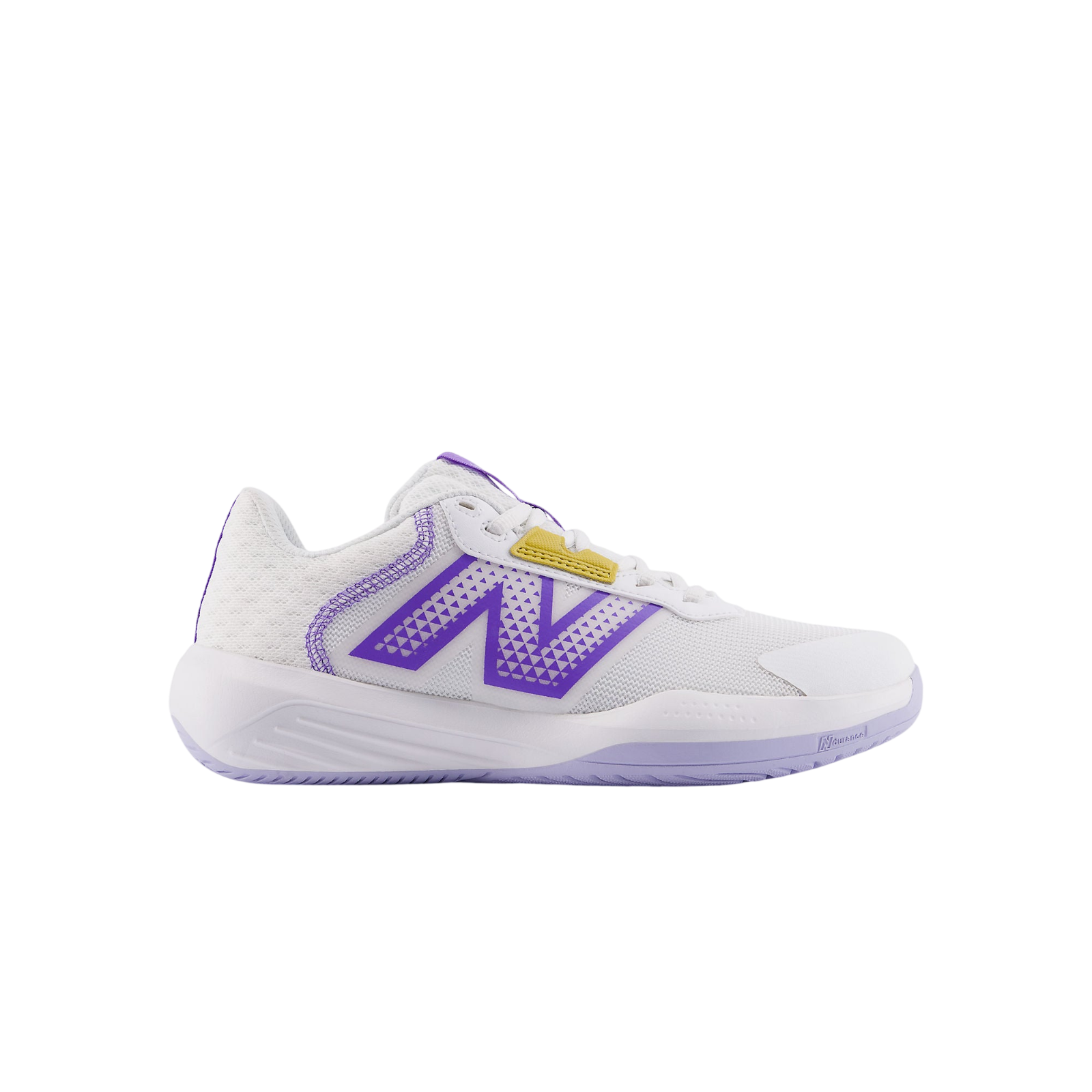 New Balance 696v6 in white on a white background