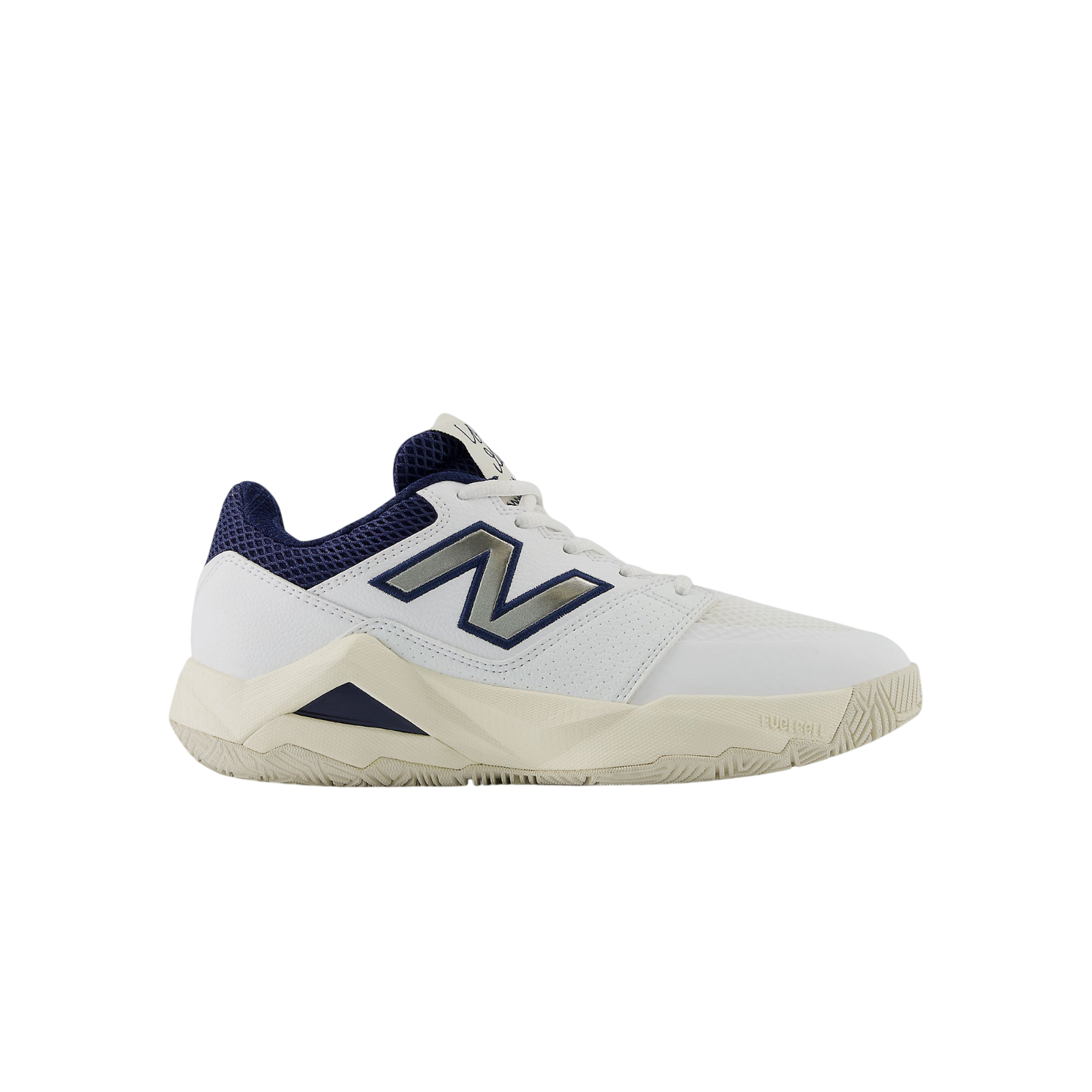 New Balance Coco Delray in white on a white background